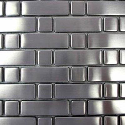 Diamond Tech Glass Metal Series Mosaic Small Square Tile & Stone