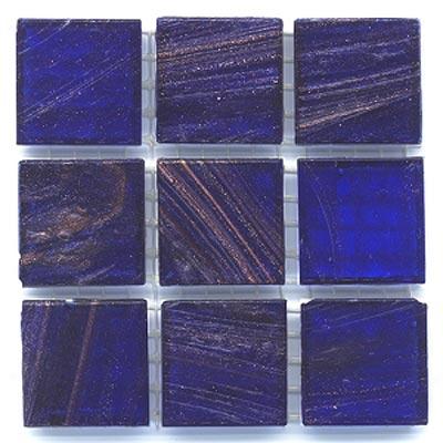 Diamond Tech Glass Mosaic Glass Series - Gold Veined Imperial Blue Tile & Stone