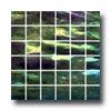 Diamond Tech Glass Stained Glass Mosaic Black Luminous Tile & Stone