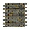 Emser Tile Antique & Tumbled Stone Mosaic 1 X 2 Offset Slate Tumbled Multi Rajah Tile & Grave~