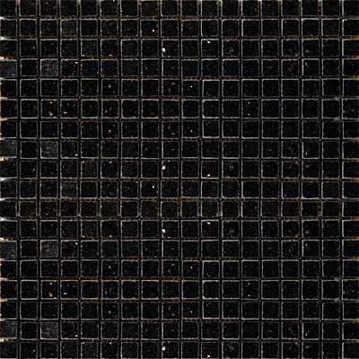 Emser Tile Granite Inlaid Galaxy Black Mosaic Tile & Stone