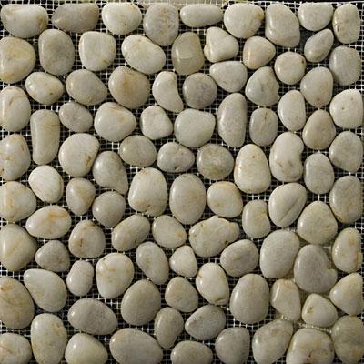 Emser Tile Rivera Pebble - Bumpy Riverapebble Cream Tile & Stone