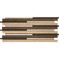 Emser Tile Tex-tile Linear Mosiac Mosaic Figure Blend Tile & Stone