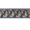 Florida Tile Metal Art Listello 1 X 6 Amber Pewter Braid Tile & Stone