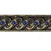 Florida Tile Metal Art Listello 1 X 6 Cobalt Brass Braid Tile & Stone