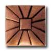 Florida Tile Metal Art Square Buckle 2 X 2 Copper B2x2 Tile & Rock