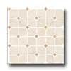 Florida Tile Pietra Art Stone Octagon Mosaic White W/brosn Dots Tile & Stone