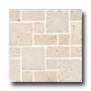 Florida Tile Pietra Art Stone Roman Pattern Inlaid White Tile & Stone