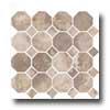 Florida Tile Stonehenge Octagon Mosaic Mosaic Octagon Noce Tile & Rock