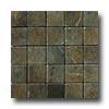 Fondovalle Slate Dale Foglio Mosaic Khaki (verde) Tile & Stone