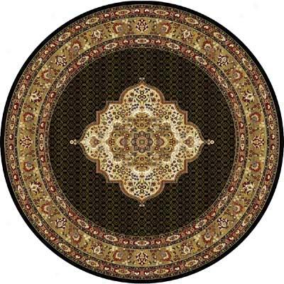 Home Dynamix Cross Woven Legends 8 X 8 Round Black Round 6513 Area Rugs