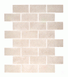 Ilva Crema Marfil Brick Mosaic Offset Brick Antique Tile & Stone