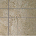 Ilva Pietre Travertine Mosaic 3 X 3 Mosaico Beige Tile & Stone