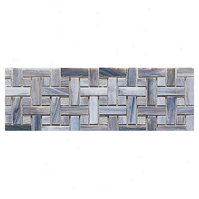 Interceramic Interglass - 4 X 12 Mosaivs Weaves Smoke Mosaic Tile & Stone