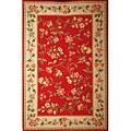 Kas Oriental Rugs. Inc. Colonial 8 X 10 Oval Colonial Crimson/ivory Floral Vine Area Rugs