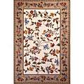 Kas Oriental Rugs. Inc. Colonial 4 X 5 Colonial Ivory Floral Vine Area Rubs