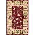 Kas Oriental Rugs. Inc. Colonial 4 X 5 Colonial Red/beige Morning Take ~ Area Rugs