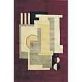 Kas Oriental Rugs. Inc. Indira 4 X 5 Indira Plum Boxes Area Rugs