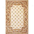 Kas Oroental Rugs. Inc. Venetian Runner 2 X 7 Venetian Ivory Fleur-de-lis Area Rugs