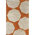 Klaussner Home Furnishings Eights Enough 8 X 11 Orange Area Rugs