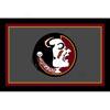 Logo Rugs Florida State University Florida State Area Rug 4 X 6 Area Rugs