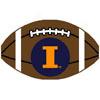 Logo Rugs Illinois University Illinois Football 2 X 2 Area Rugs