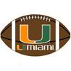 Logo Rugs Miami University Miami Football 3 X 6 Area Rugs