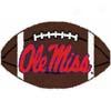 Logo Rugs Mississippi University Mississippi Football 2 X 2 Area Rugs