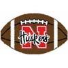 Logo Rugs Nebraska University Nebraska Football 2 X 2 Area Rugs