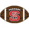 Logo Rugs North Carolina State University North Carolina State Football 2 X 2 Area Rugs