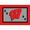 Logo Rugs Wisconsin University Wisconsin Area Rj 4 X 6 Yard Rugs