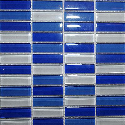 Maestro Mosaics Crystal Glass Frosted Mosaic Black Tile & Stone