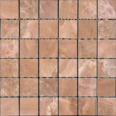 Megatrade Corp. Arabesque Series Mosaic Rosso Verona Red Tile & Stone