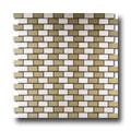 Metal Border Pure Metal Brick Mosaic 1 X 1 Crema Tile & Stone