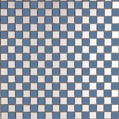 Metal Border Pure Metal Mosaic .5 X .5 Scacchi Blu Tile & Stone