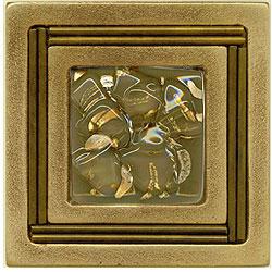 Miila Studios Bronze Monte Carlo 4 X 4 Monte Carlo With Grey Dawn Tile & Stone