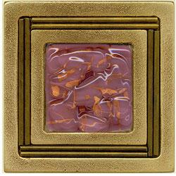 Miila Studios Bronze Monte Carlo 4 X 4 Monte Carlo With Purple Haze Tile & Stone