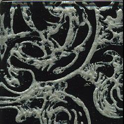 Miila Studios Glass Deco Series - Victorian 1 X 8 Black Pewter Tile & Stone