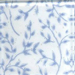 Miila Studios Glass Deco Series - Flora 1 X 12 White Melancholy Tile & Stone