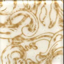 Miila Studios Glass Deco Series - Victorian 1 X 8 White Tan Tile & Stone