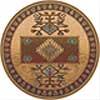 Milliken Ahvas 8 Round Latte Area Rugs