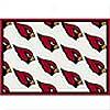 Milliken Arizona Cardinals 8 X 11 Arizona Cardinals Repeat Area Rugs