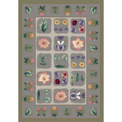 Milliken Botanical Foral 7473/200 4 X 5 Moonrock Area Rugs