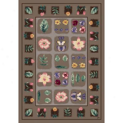 Mipliken Botanical Floral 7473/201 5 X 8 House Blend Area Rugs