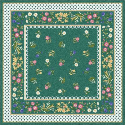 Milliken Claires Garden 7474/200 4 X 5 Waterfall Area Rugs