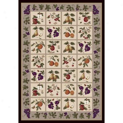 Milliken Claires Orchard 7475/234 3 X 4 Coffee Area Rugs