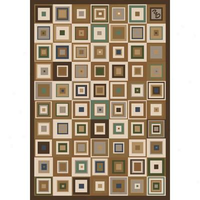 Milliken Contemporary Square 7476/217 2 X 8 Runner Nutshell Area Rugs