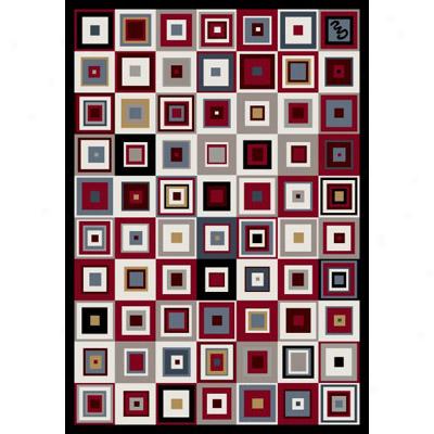 Milliken Contemporary Square 7476/234 3 X 4 Ebony Area Rugs