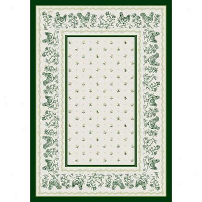 Milliken French Country 7477/201 5 X 8 Emerald Area Rugs