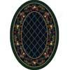 Milliken Feuit Medley 4 X 5 Oval Sapphire Area Rugs